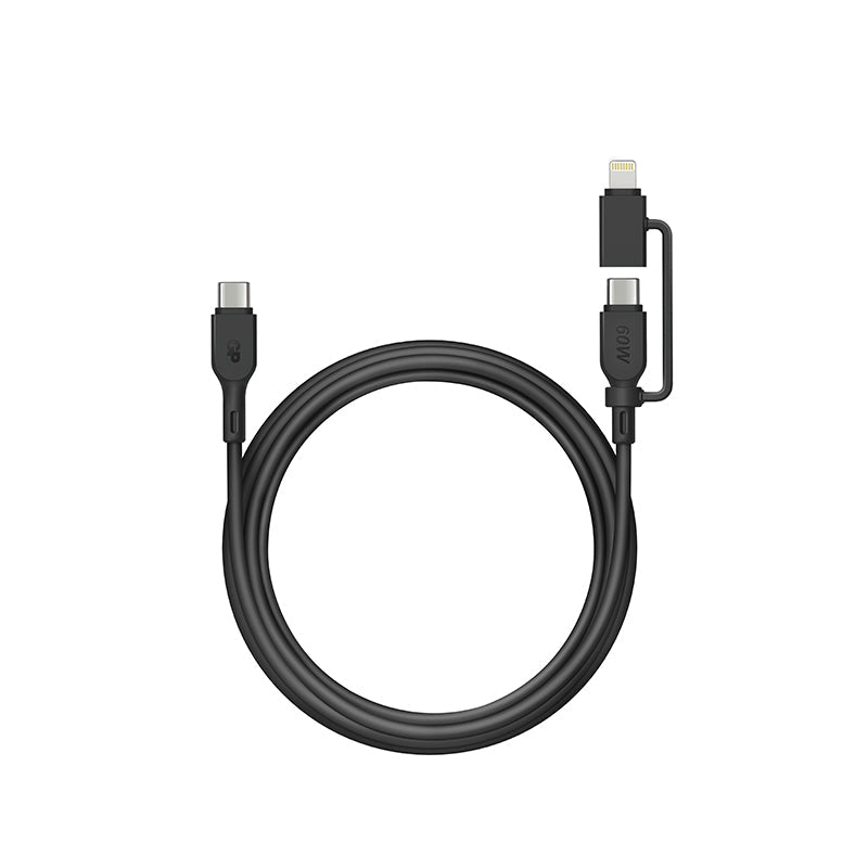 GP 1.5米 2合1 USB-C至USB-C/Lighting 60W數據轉輸充電線CXBP