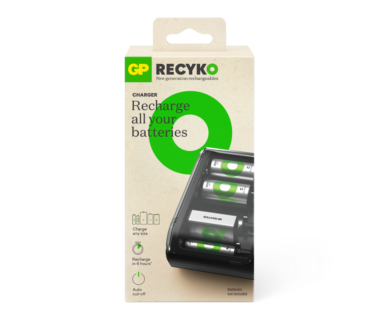 GP Recyko 全能充(USB/6槽)充電器B631