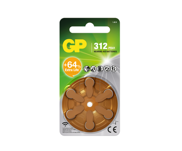 GP 助聽器專用電池 - ZA312