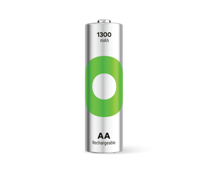 GP綠再AA充電池1300mAh (4粒裝)