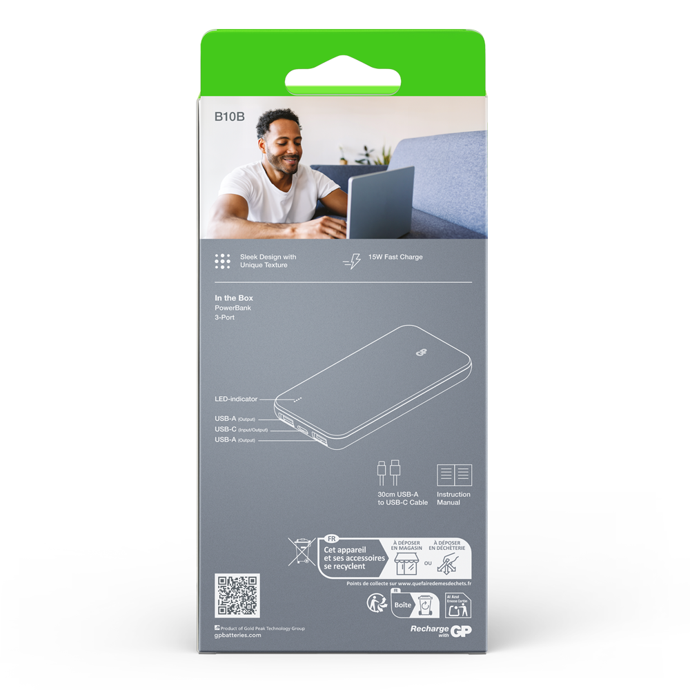 GP B+系列儲電寶 10000mAh