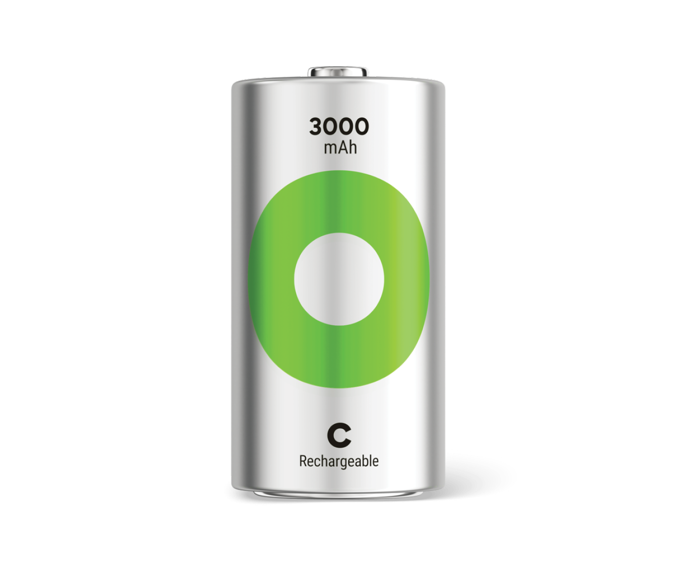 GP綠再C型充電池3000mAh (2粒裝)