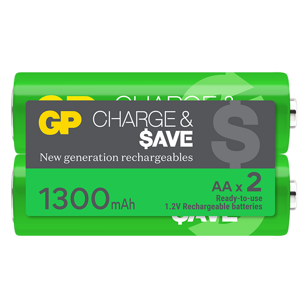 GP Charge & $ave AA充電池 1300mAh