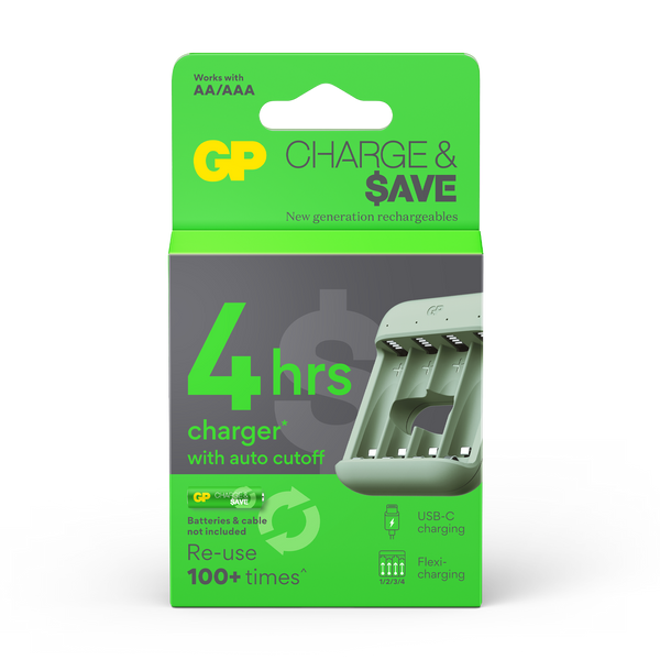 GP Charge & $ave E422 (4槽/USB) 充電器