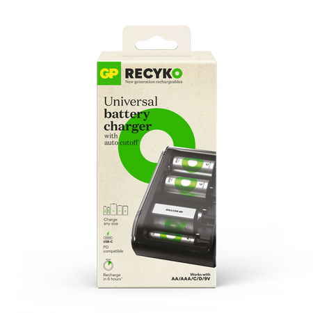 GP Recyko 全能充(USB/6槽)充電器B632