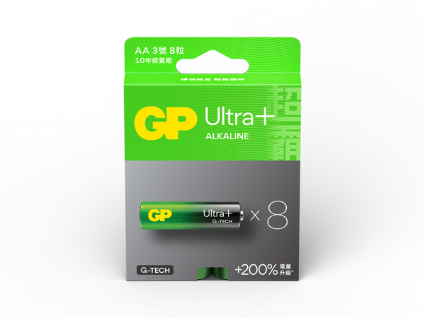 Ultra+ AA 鹼性電池8粒裝