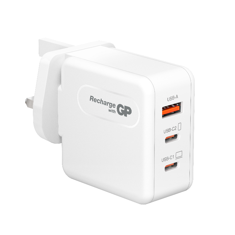 GP 65W USB-C 及 USB-A GaN三接口快速充電器