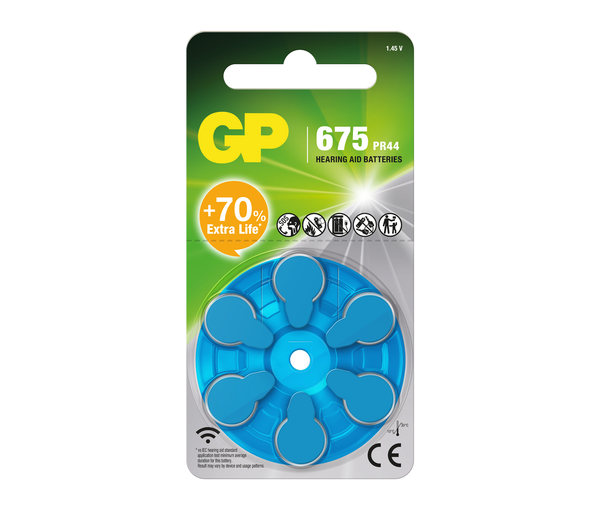 GP 助聽器專用電池 - ZA675